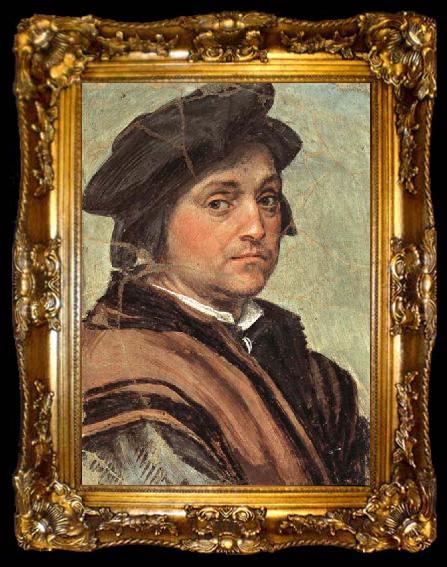framed  Andrea del Sarto Self-Portrait, ta009-2